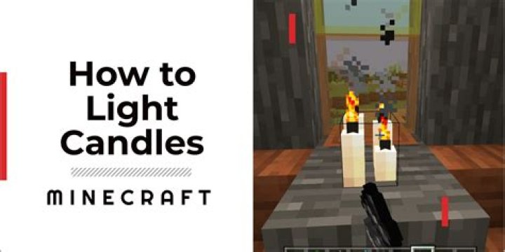 How to light a candle in minecraft