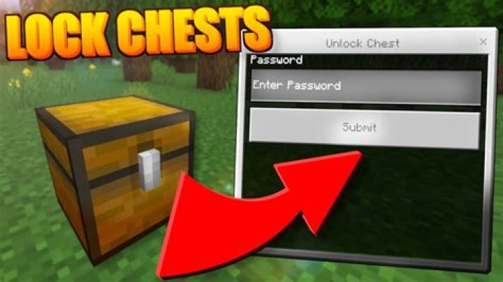 How to lock a chest in minecraft