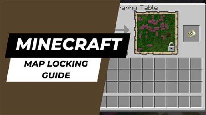 How to lock a map in minecraft