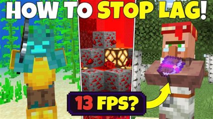 How to lower lag in minecraft