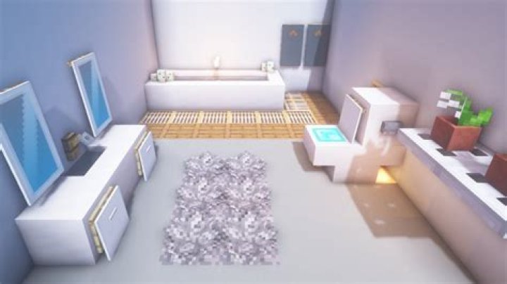 How to make a bathroom in minecraft