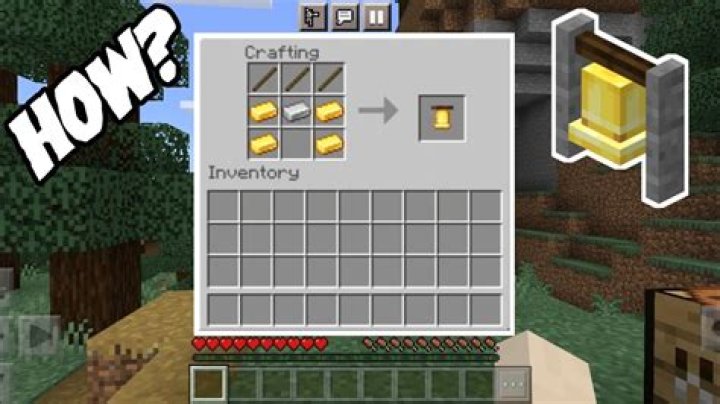 How to make a bell in minecraft