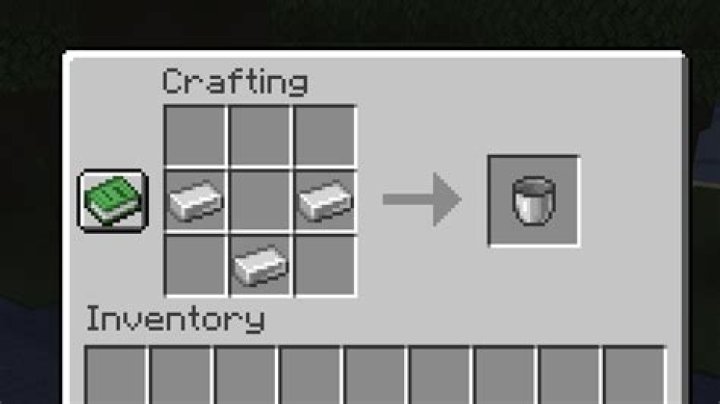 How to make a bucket on minecraft
