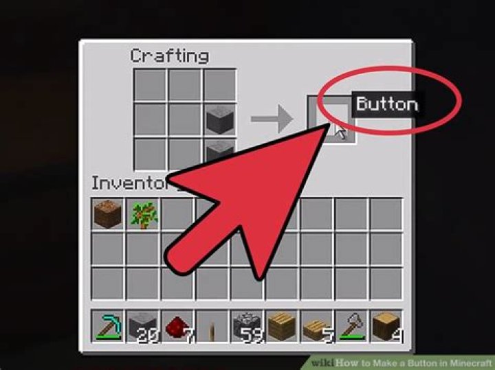 How to make a button in minecraft