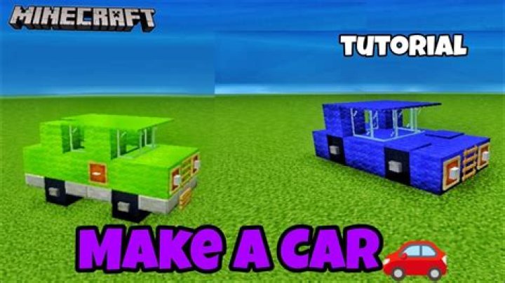 How to make a car in minecraft