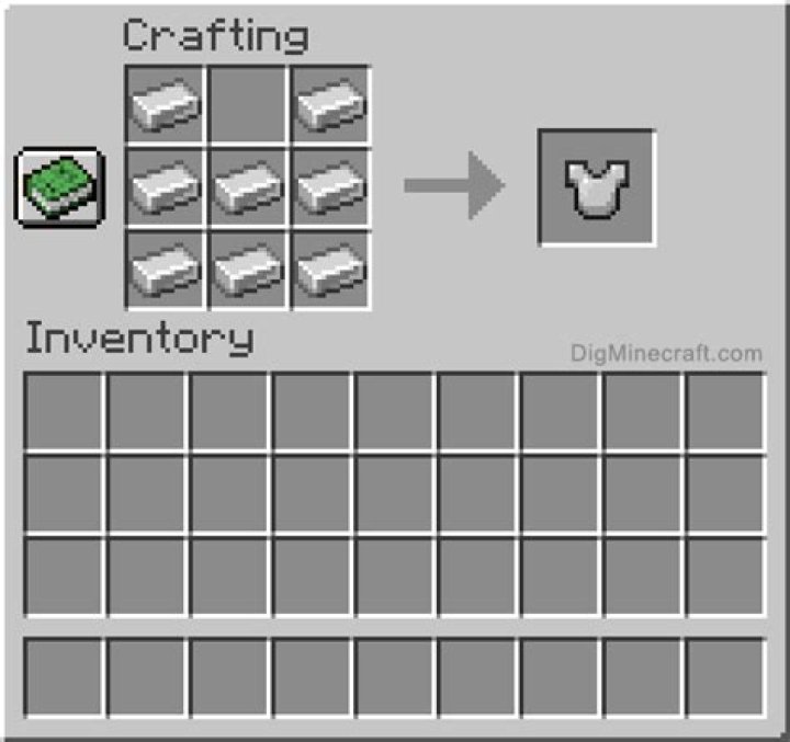How to make a chestplate in minecraft