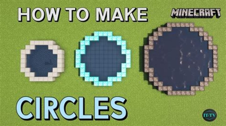 How to make a circle in minecraft