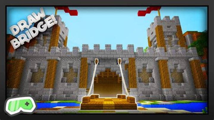 How to make a drawbridge in minecraft