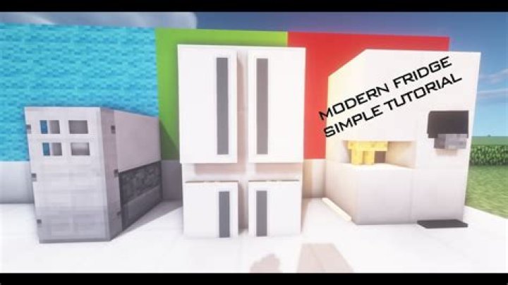 How to make a fridge in minecraft