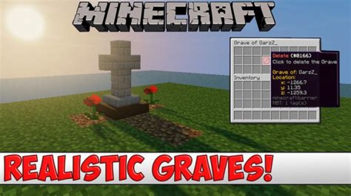 How to make a gravestone in minecraft