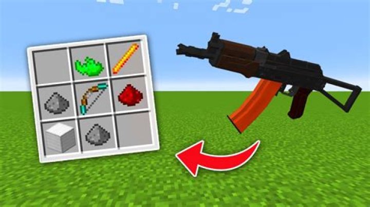 How to make a gun in minecraft