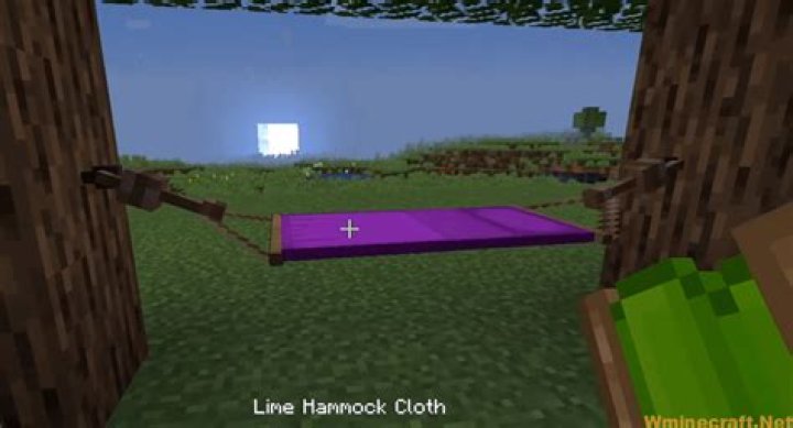 How to make a hammock in minecraft