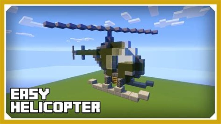How to make a helicopter in minecraft