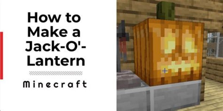 How to make a jackolantern in minecraft