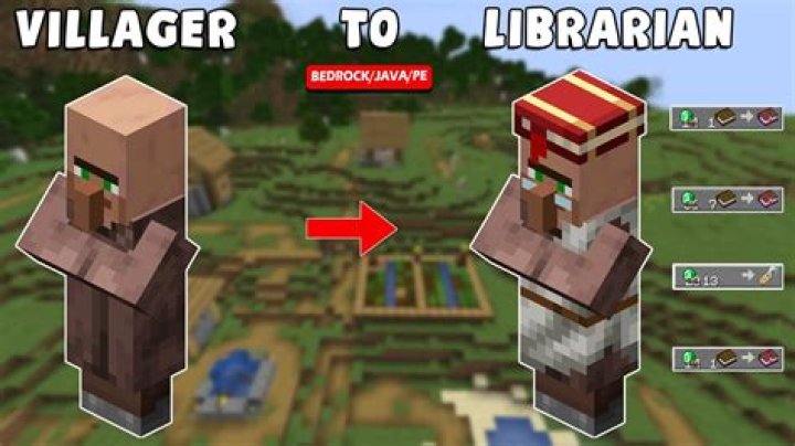 How to make a librarian in minecraft