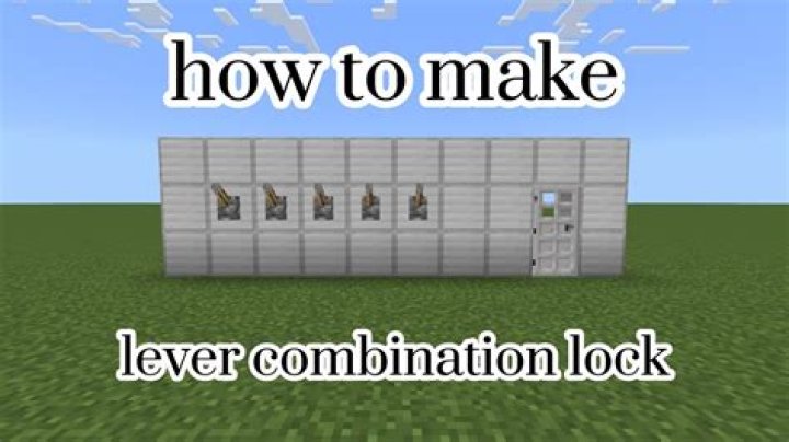 How to make a lock in minecraft