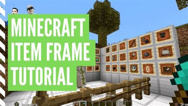 How to make a minecraft item frame