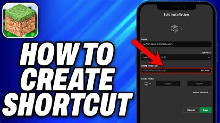 How to make a minecraft launcher shortcut