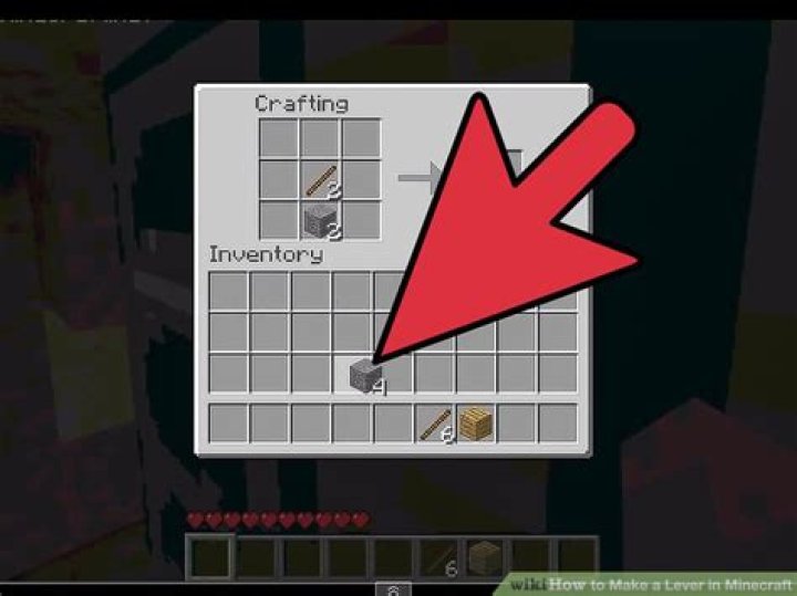 How to make a minecraft lever