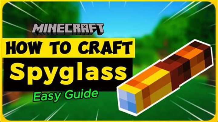 How to make a minecraft spyglass