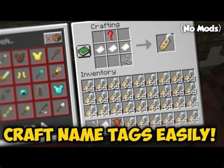 How to make a nametag in minecraft