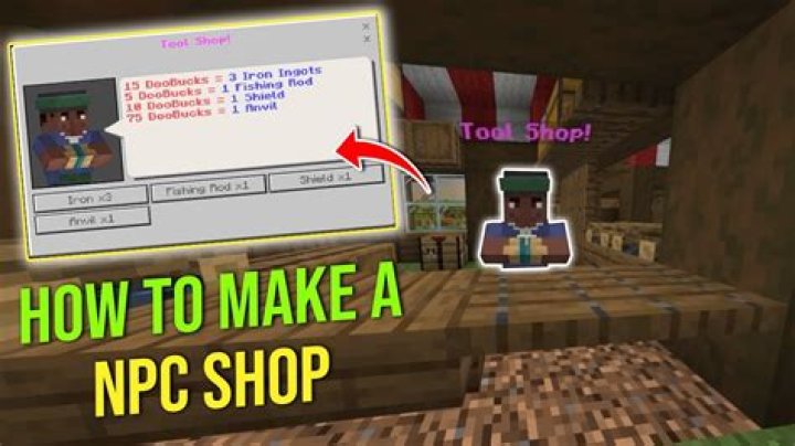 How to make a npc in minecraft