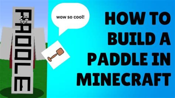 How to make a paddle in minecraft