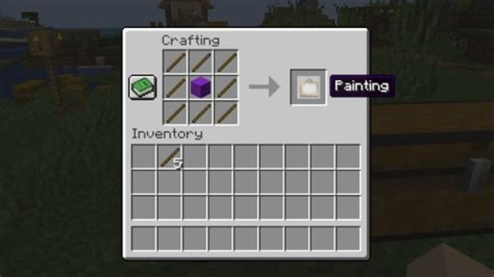 How to make a painting in minecraft