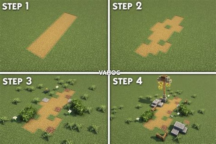 How to make a path in minecraft
