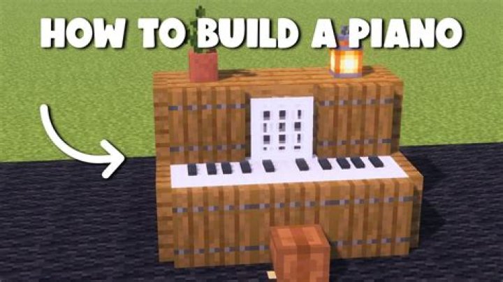 How to make a piano in minecraft