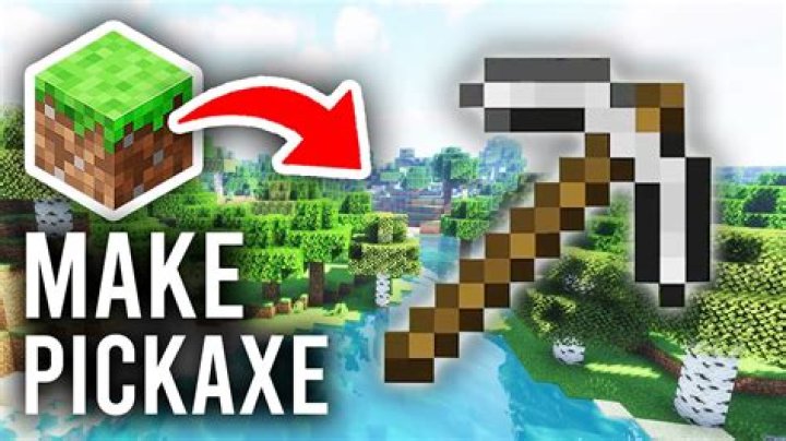 How to make a pick in minecraft