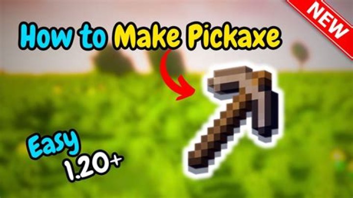 How to make a pickax in minecraft