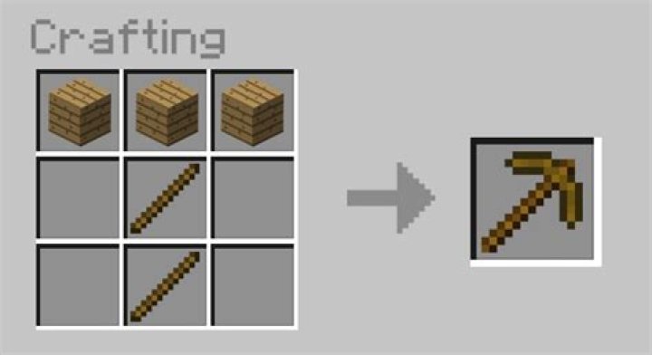 How to make a pickaxe on minecraft