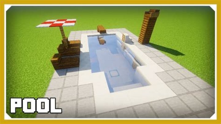 How to make a pool in minecraft