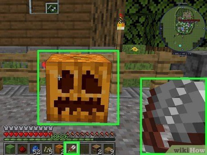 How to make a pumpkin head minecraft