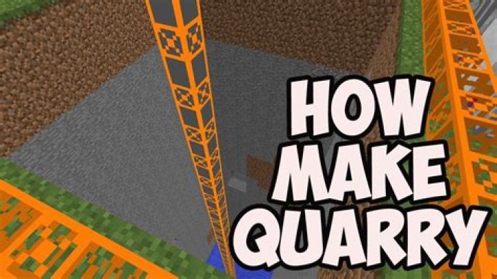 How to make a quarry in minecraft