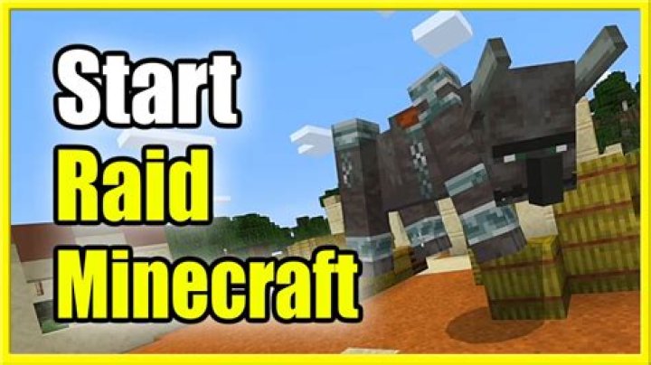 How to make a raid in minecraft