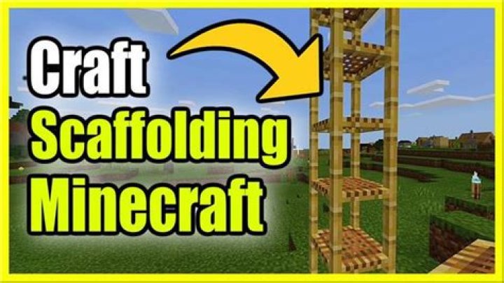 How to make a scaffold in minecraft