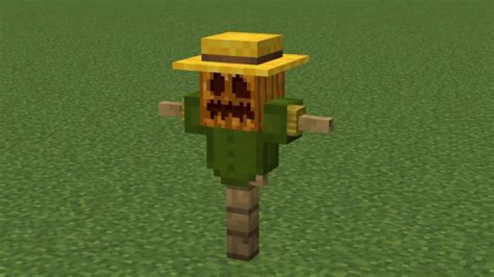 How to make a scarecrow in minecraft