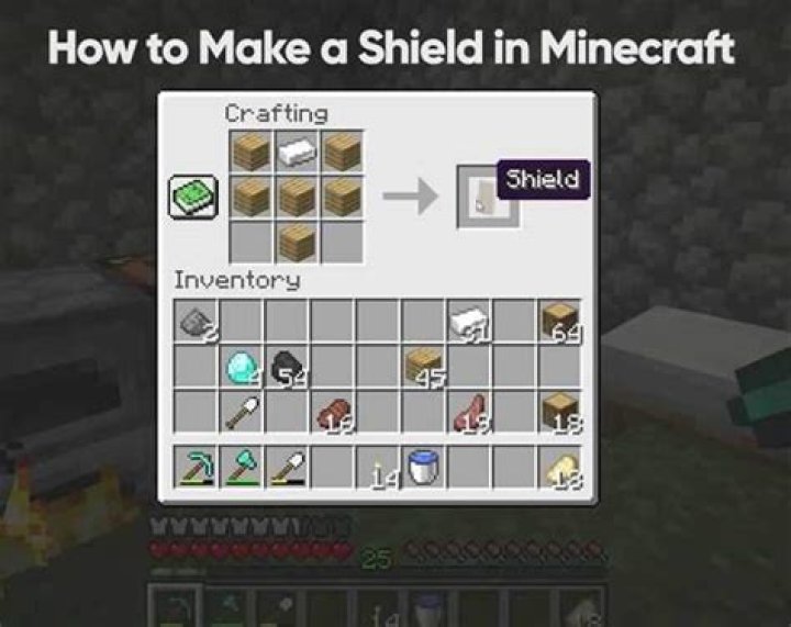 How to make a shield in minecraft