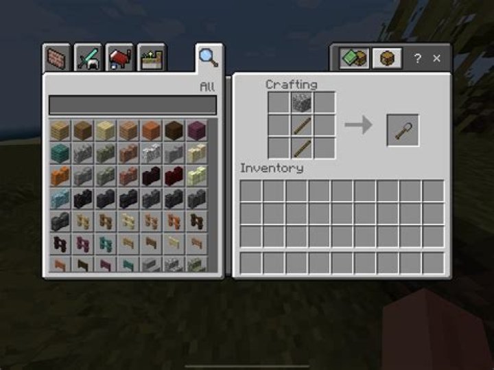 How to make a shovel in minecraft