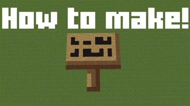 How to make a sign in minecraft