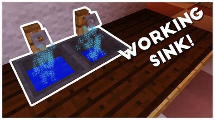 How to make a sink in minecraft