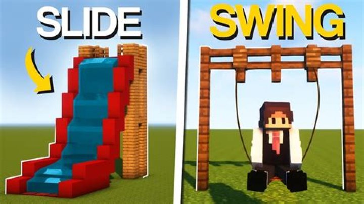 How to make a slide in minecraft