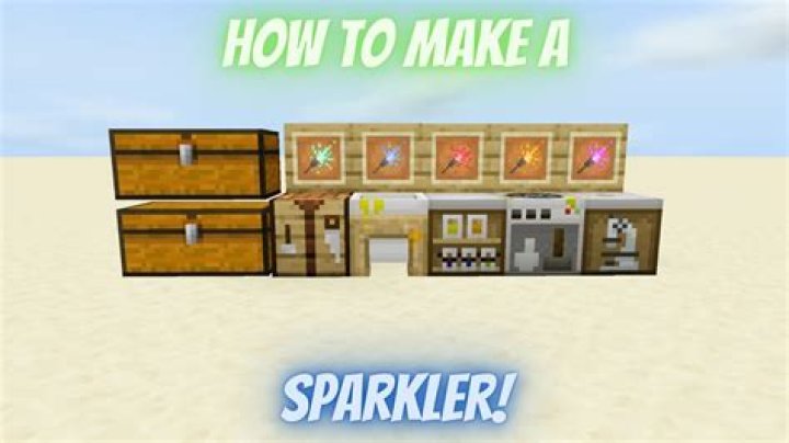 How to make a sparkler in minecraft