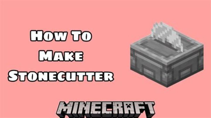 How to make a stonecutter on minecraft