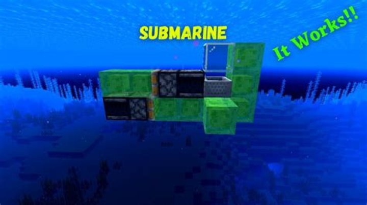 How to make a submarine in minecraft