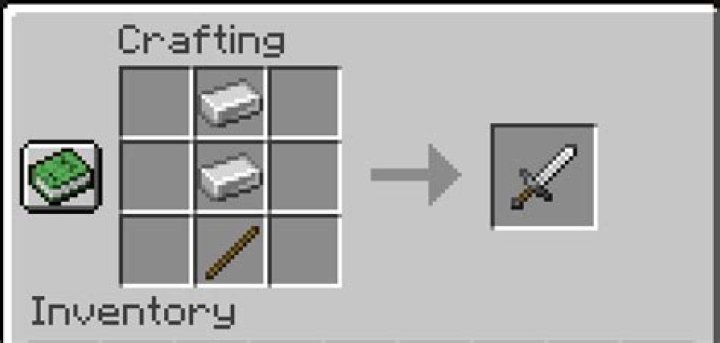 How to make a sword in minecraft