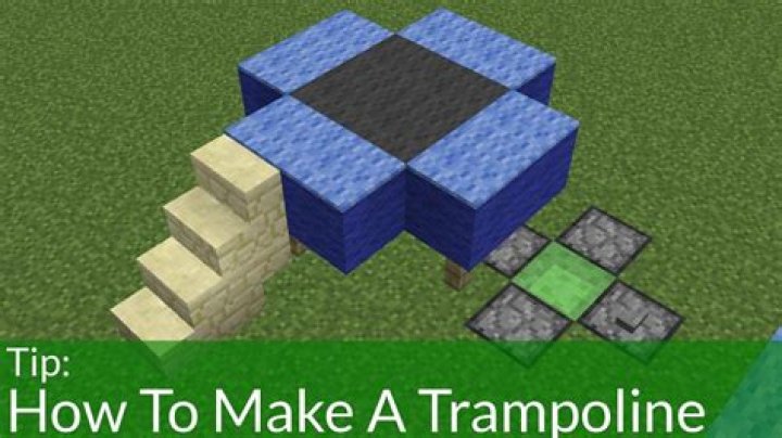 How to make a trampoline in minecraft