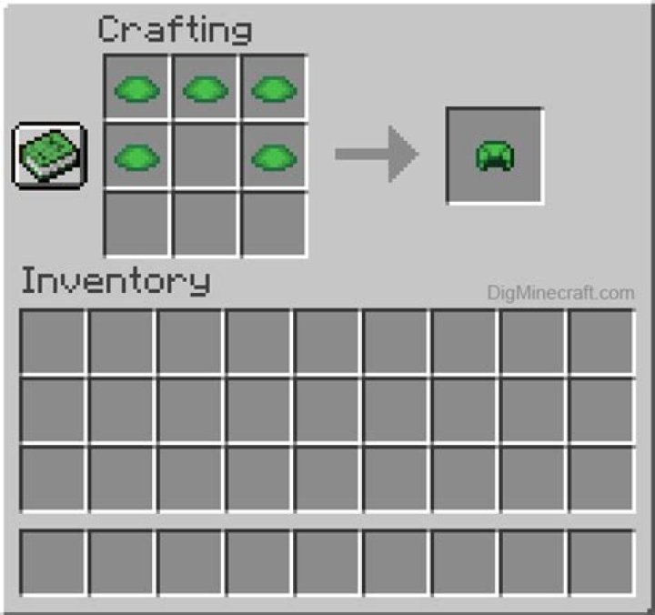 How to make a turtle helmet minecraft